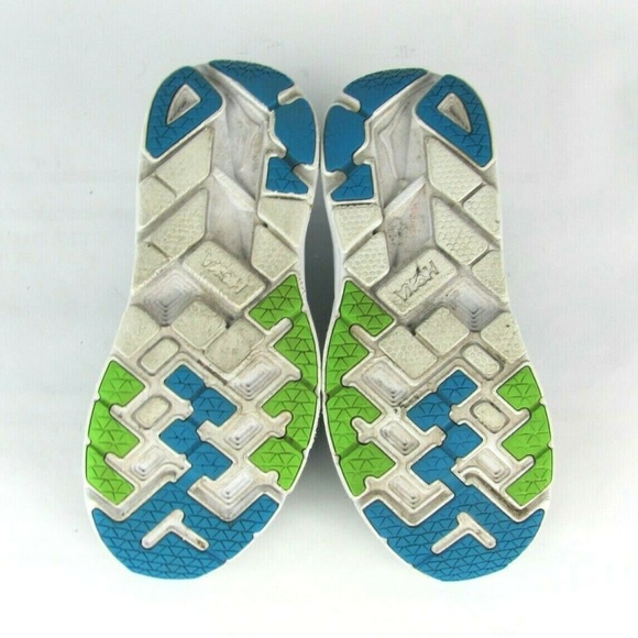 HOKA ONE ONE Clifton 4 Blue Green Athletic Shoe 8 - Picture 6 of 8